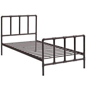 ModwayModway Dower Twin Bed MOD-5435 MOD-5435-BRN- BetterPatio.com