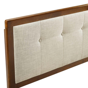 ModwayModway Draper Tufted King Fabric and Wood Headboard MOD-6227 MOD-6227-WAL-BEI- BetterPatio.com