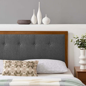 ModwayModway Draper Tufted King Fabric and Wood Headboard MOD-6227 MOD-6227-WAL-CHA- BetterPatio.com