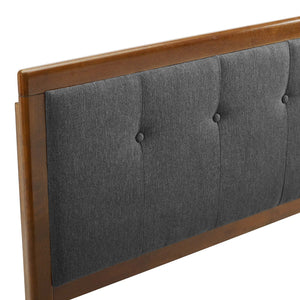 ModwayModway Draper Tufted Twin Fabric and Wood Headboard MOD-6224 MOD-6224-WAL-CHA- BetterPatio.com