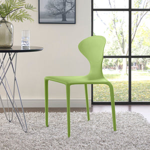 ModwayModway Draw Dining Side Chair EEI-1715 EEI-1715-GRN- BetterPatio.com