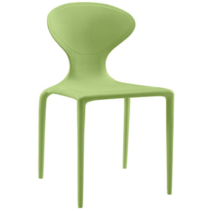 ModwayModway Draw Dining Side Chair EEI-1715 EEI-1715-GRN- BetterPatio.com