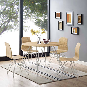 ModwayModway Drift Dining Side Chair Set of 4 EEI-3379 EEI-3379-NAT- BetterPatio.com