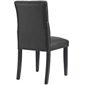 ModwayModway Duchess Dining Chair Vinyl Set of 2 EEI-3472 EEI-3472-BLK- BetterPatio.com