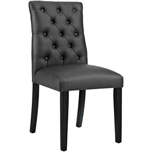 ModwayModway Duchess Dining Chair Vinyl Set of 2 EEI-3472 EEI-3472-BLK- BetterPatio.com