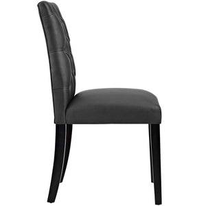 ModwayModway Duchess Dining Chair Vinyl Set of 2 EEI-3472 EEI-3472-BLK- BetterPatio.com