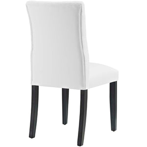 ModwayModway Duchess Dining Chair Vinyl Set of 2 EEI-3472 EEI-3472-WHI- BetterPatio.com