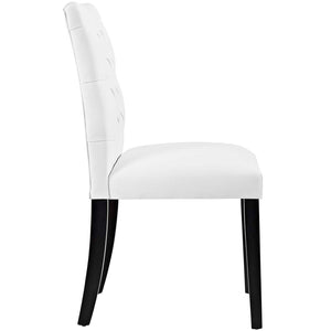 ModwayModway Duchess Dining Chair Vinyl Set of 2 EEI-3472 EEI-3472-WHI- BetterPatio.com