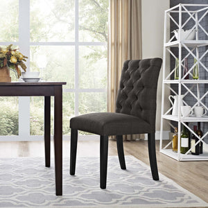 ModwayModway Duchess Fabric Dining Chair EEI-2231 EEI-2231-BRN- BetterPatio.com