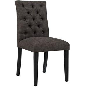 ModwayModway Duchess Fabric Dining Chair EEI-2231 EEI-2231-BRN- BetterPatio.com