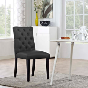 ModwayModway Duchess Vinyl Dining Chair EEI-2230 EEI-2230-BLK- BetterPatio.com