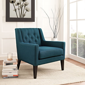 ModwayModway Earnest Upholstered Fabric Armchair EEI-2308 EEI-2308-AZU- BetterPatio.com