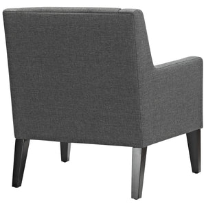 ModwayModway Earnest Upholstered Fabric Armchair EEI-2308 EEI-2308-GRY- BetterPatio.com