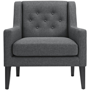 ModwayModway Earnest Upholstered Fabric Armchair EEI-2308 EEI-2308-GRY- BetterPatio.com