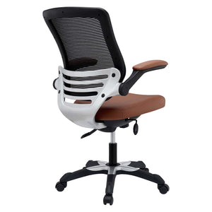 ModwayModway Edge Vinyl Office Chair EEI-595 EEI-595-TAN- BetterPatio.com