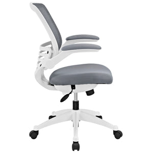 ModwayModway Edge White Base Office Chair EEI-596 EEI-596-GRY- BetterPatio.com