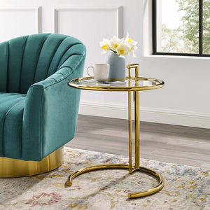 ModwayModway Eileen Gold Stainless Steel End Table EEI-3580 EEI-3580-GLD- BetterPatio.com