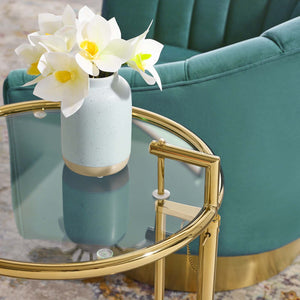 ModwayModway Eileen Gold Stainless Steel End Table EEI-3580 EEI-3580-GLD- BetterPatio.com