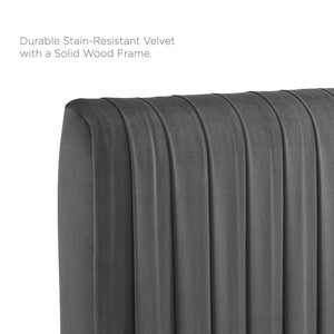 ModwayModway Eloise Channel Tufted Performance Velvet Twin Headboard MOD-6326 MOD-6326-CHA- BetterPatio.com