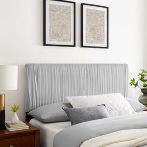 ModwayModway Eloise Channel Tufted Performance Velvet Twin Headboard MOD-6326 MOD-6326-LGR- BetterPatio.com