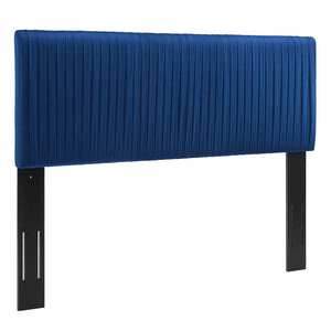 ModwayModway Eloise Channel Tufted Performance Velvet Twin Headboard MOD-6326 MOD-6326-NAV- BetterPatio.com