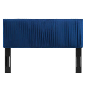 ModwayModway Eloise Channel Tufted Performance Velvet Twin Headboard MOD-6326 MOD-6326-NAV- BetterPatio.com