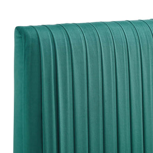 ModwayModway Eloise Channel Tufted Performance Velvet Twin Headboard MOD-6326 MOD-6326-TEA- BetterPatio.com