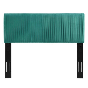 ModwayModway Eloise Channel Tufted Performance Velvet Twin Headboard MOD-6326 MOD-6326-TEA- BetterPatio.com