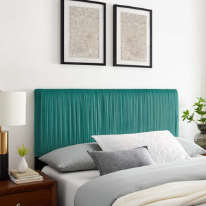 ModwayModway Eloise Channel Tufted Performance Velvet Twin Headboard MOD-6326 MOD-6326-TEA- BetterPatio.com