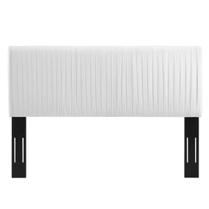 ModwayModway Eloise Channel Tufted Performance Velvet Twin Headboard MOD-6326 MOD-6326-WHI- BetterPatio.com