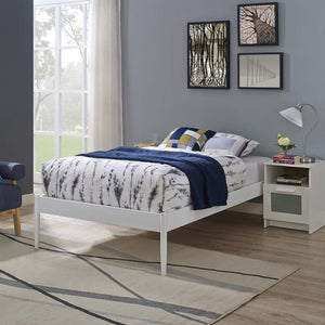 ModwayModway Elsie Twin Bed Frame MOD-5472 MOD-5472-WHI- BetterPatio.com