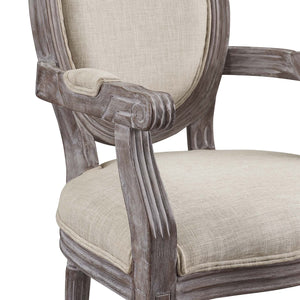 ModwayModway Emanate Dining Armchair Upholstered Fabric Set of 2 EEI-3465 EEI-3465-BEI- BetterPatio.com