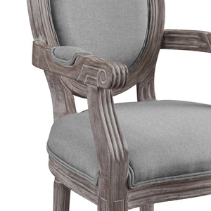 ModwayModway Emanate Dining Armchair Upholstered Fabric Set of 2 EEI-3465 EEI-3465-LGR- BetterPatio.com