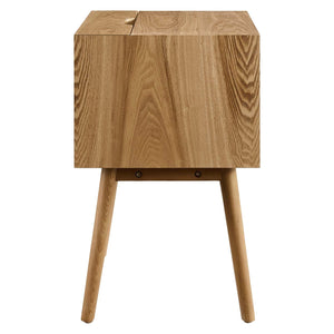 ModwayModway Ember Wood Nightstand With USB Ports EEI-4343 EEI-4343-NAT-WHI- BetterPatio.com
