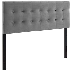 ModwayModway Emily Full Biscuit Tufted Performance Velvet Headboard MOD-6115 MOD-6115-GRY- BetterPatio.com