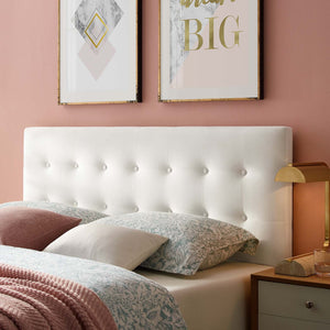 ModwayModway Emily Full Biscuit Tufted Performance Velvet Headboard MOD-6115 MOD-6115-WHI- BetterPatio.com