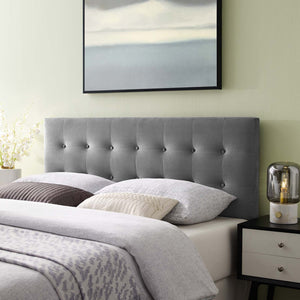 ModwayModway Emily King Biscuit Tufted Performance Velvet Headboard MOD-6117 MOD-6117-GRY- BetterPatio.com