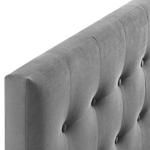 ModwayModway Emily King Biscuit Tufted Performance Velvet Headboard MOD-6117 MOD-6117-GRY- BetterPatio.com