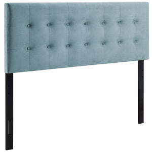 ModwayModway Emily King Biscuit Tufted Performance Velvet Headboard MOD-6117 MOD-6117-LBU- BetterPatio.com