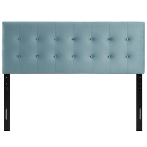 ModwayModway Emily King Biscuit Tufted Performance Velvet Headboard MOD-6117 MOD-6117-LBU- BetterPatio.com