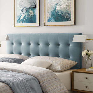 ModwayModway Emily King Biscuit Tufted Performance Velvet Headboard MOD-6117 MOD-6117-LBU- BetterPatio.com