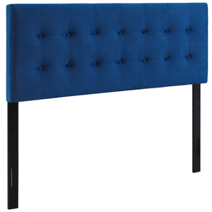 ModwayModway Emily King Biscuit Tufted Performance Velvet Headboard MOD-6117 MOD-6117-NAV- BetterPatio.com