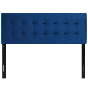 ModwayModway Emily King Biscuit Tufted Performance Velvet Headboard MOD-6117 MOD-6117-NAV- BetterPatio.com