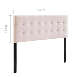 ModwayModway Emily King Biscuit Tufted Performance Velvet Headboard MOD-6117 MOD-6117-PNK- BetterPatio.com