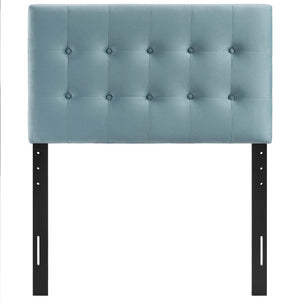 ModwayModway Emily Twin Biscuit Tufted Performance Velvet Headboard MOD-6114 MOD-6114-LBU- BetterPatio.com