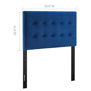 ModwayModway Emily Twin Biscuit Tufted Performance Velvet Headboard MOD-6114 MOD-6114-NAV- BetterPatio.com