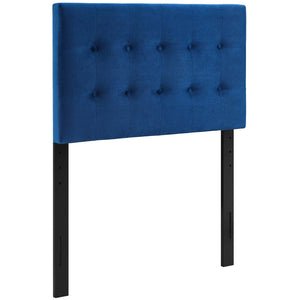 ModwayModway Emily Twin Biscuit Tufted Performance Velvet Headboard MOD-6114 MOD-6114-NAV- BetterPatio.com