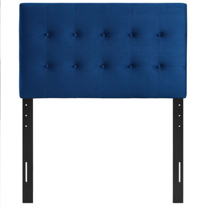 ModwayModway Emily Twin Biscuit Tufted Performance Velvet Headboard MOD-6114 MOD-6114-NAV- BetterPatio.com