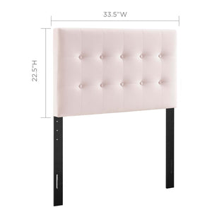 ModwayModway Emily Twin Biscuit Tufted Performance Velvet Headboard MOD-6114 MOD-6114-PNK- BetterPatio.com