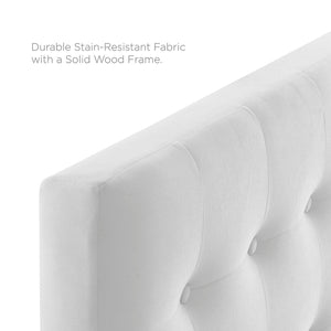 ModwayModway Emily Twin Biscuit Tufted Performance Velvet Headboard MOD-6114 MOD-6114-WHI- BetterPatio.com